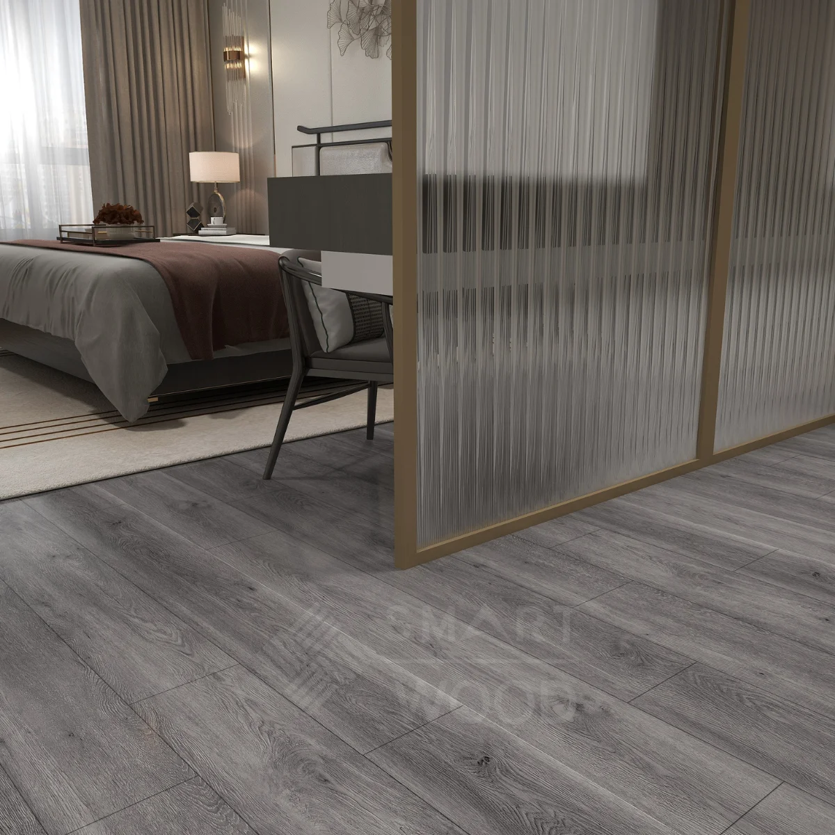 [Smartwood] Vinyl Flooring - SPC Flooring 3mm-6mm Core layer 0.7mm wear layer with Click-lock system // Glue down
