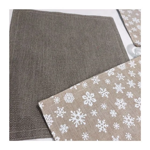Simple Mint Colour Cut Worked Cotton Table Mat Embroidered Design Western Decor Accessory Woven Hot Insulation Kitchen Wedding