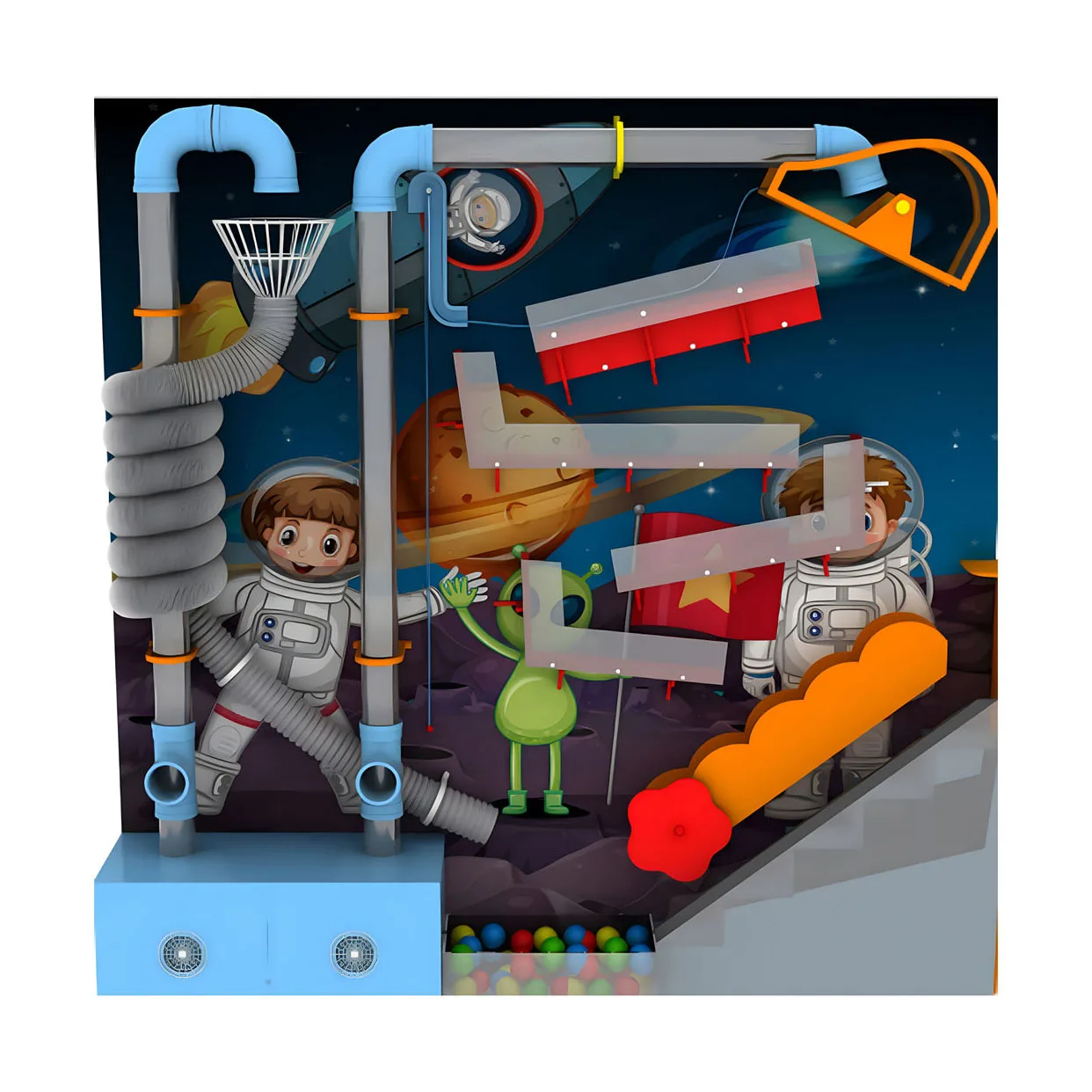 Interactive Wall New Product Indoor Playground Kids Interactive Science Wall Playground Pipe Toys