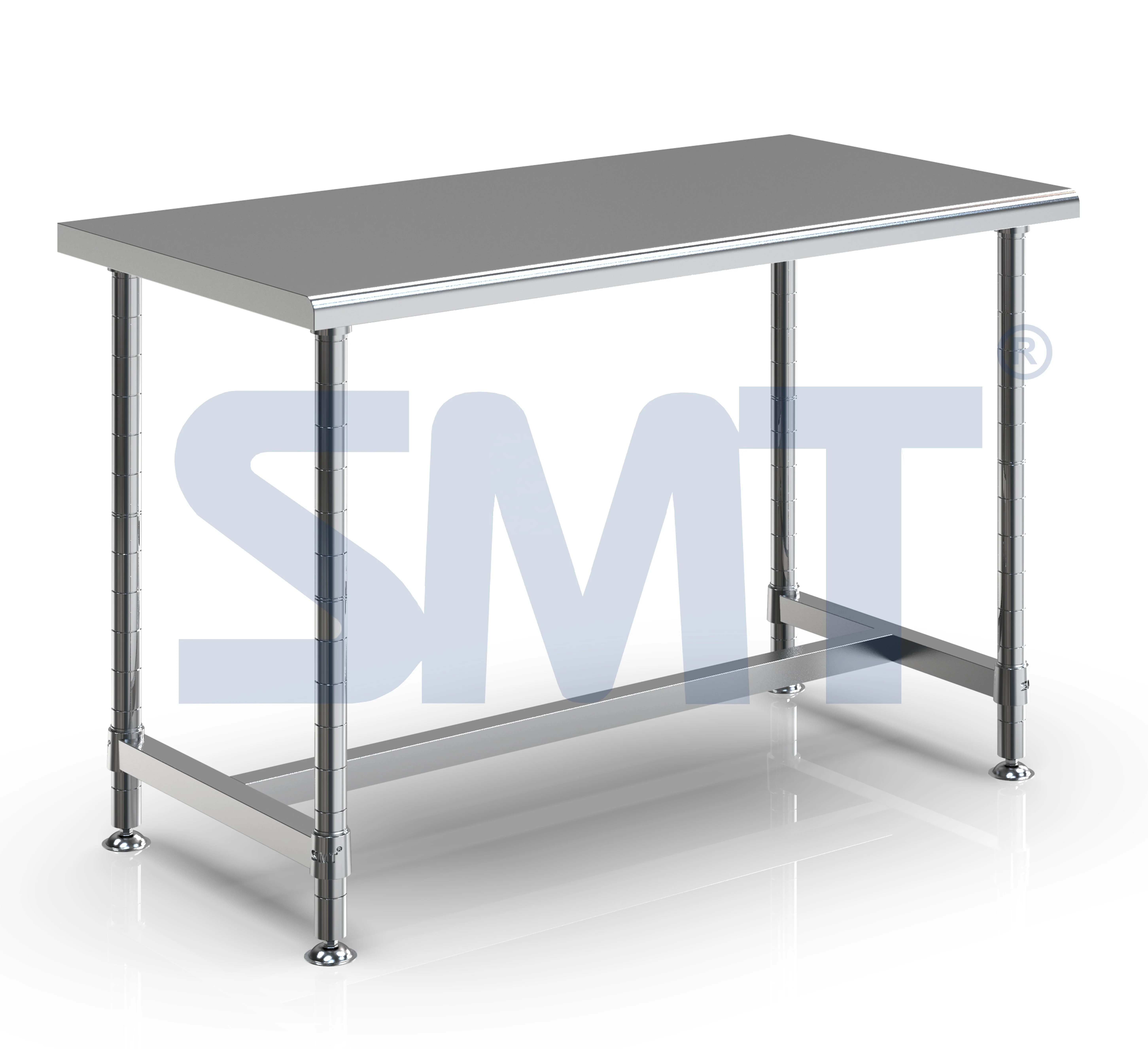 Best Price SMT Stainless Steel Grade 304 Solid Workbench Commercial Furniture Kitchen Restaurant Industrial Prep Table