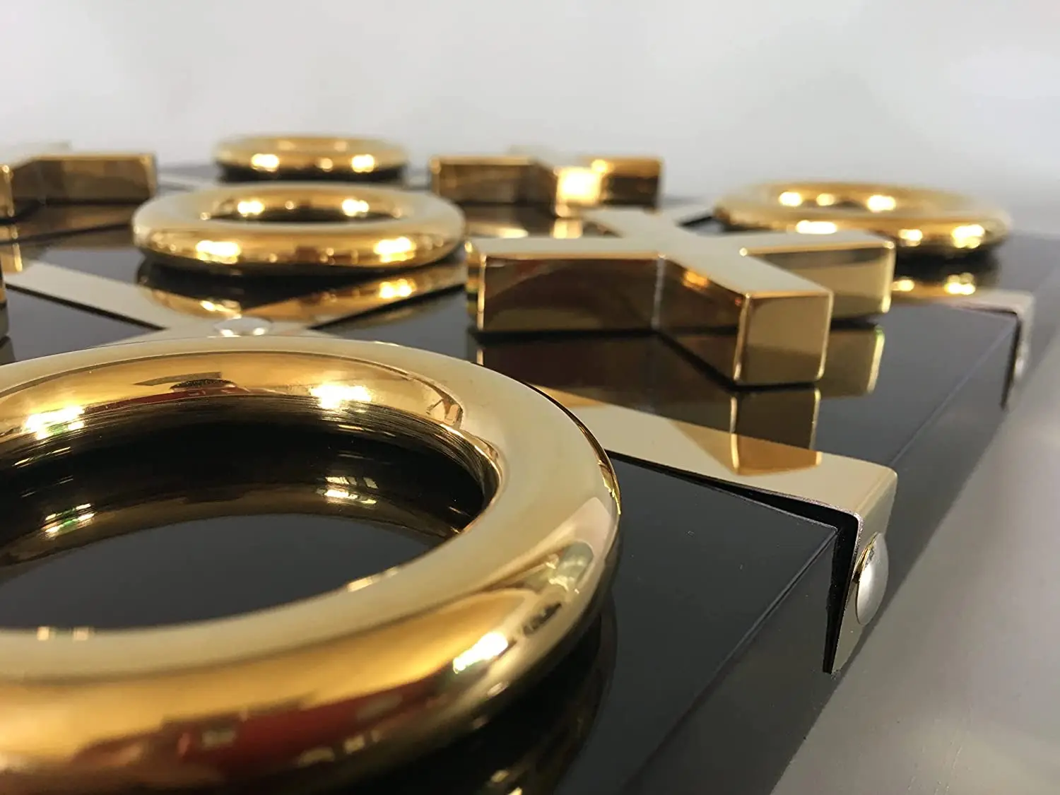 Tic Tac Toe Board Game for Family Night Unique Living Room Office Decor  Handmade with Wood and Steel