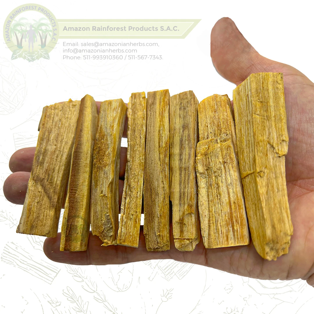 Palo Santo Premium Wood Sticks X 1 Kg. Length: 7~9cm; Thickness: 1~1.5cm. Sustainable. 100% Natural. Short Size (160~180) sticks