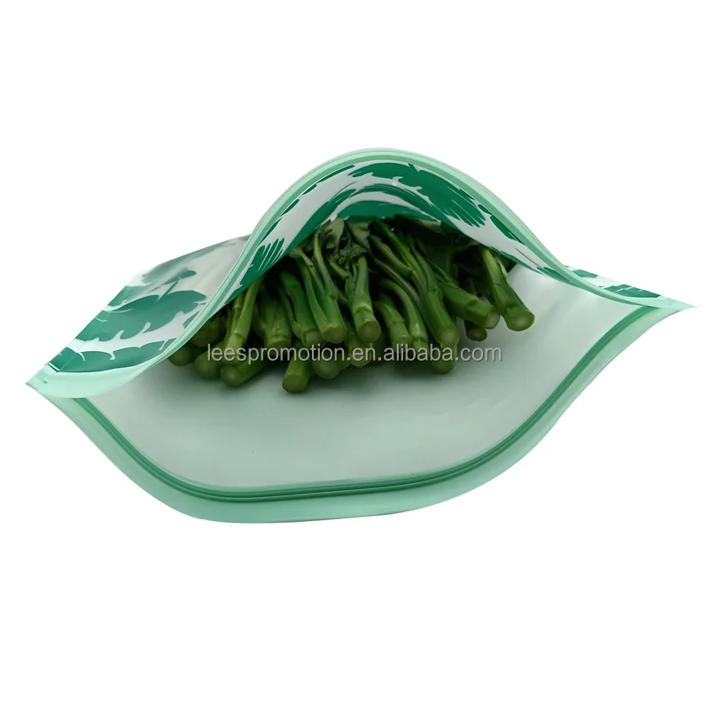 Hot selling reusable PEVA zipper snack bag sandwich snack bags for kids eco friendly plastic food storage bags