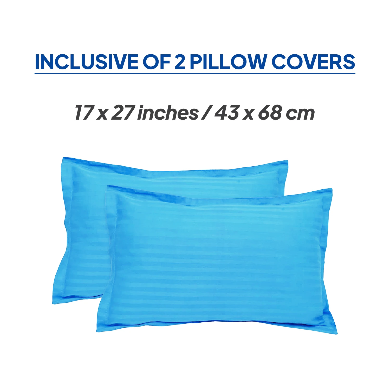 420 TC Striped Pure Cotton Bedsheet Premium White Striped Bed Sheet