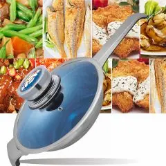 QANA Superior Kitchenware American Style 50  Pieces Stainless Steel Nonstick Kitchen Cooking Pans & Pots Steel Cookware Set