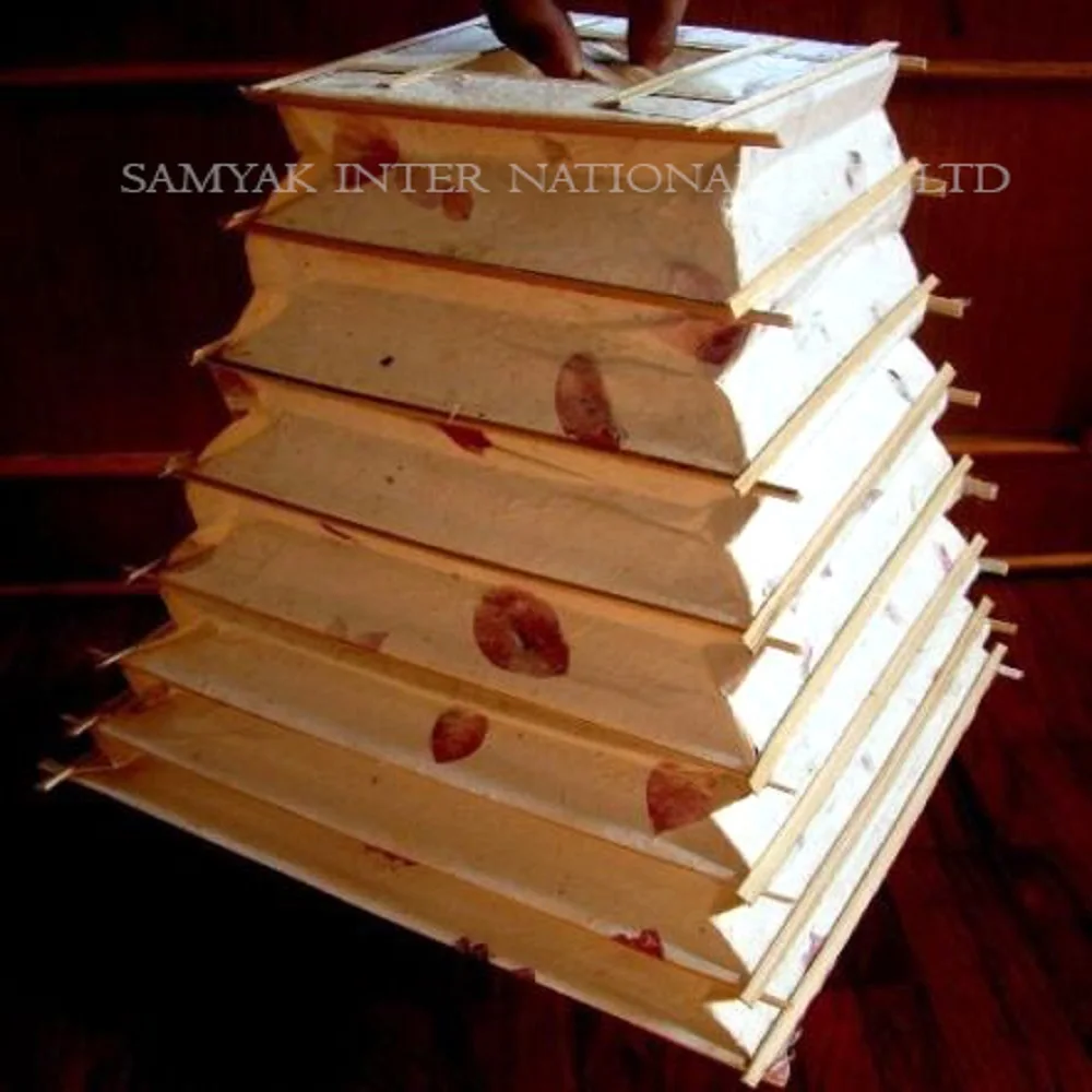 high quality handmade Nepali Paper Lokta Lamp Shade | Paper lantern| hanging home decorative piece| Paper lamp holiday decors