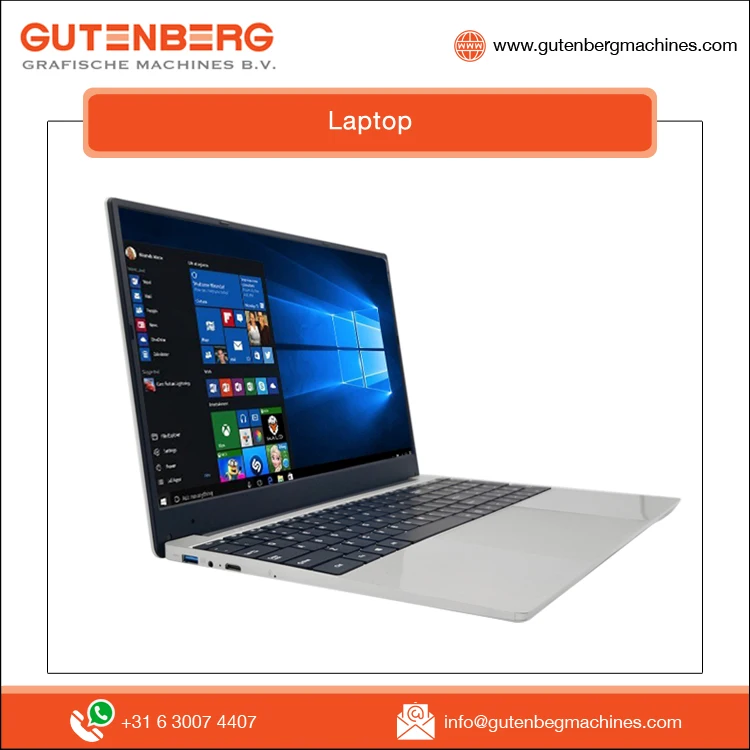 Best Performance Top Most Selling 1.8-3.0GHz High Speed Windows 10 Pro Laptops Computer with 0.3 MP Front Camera