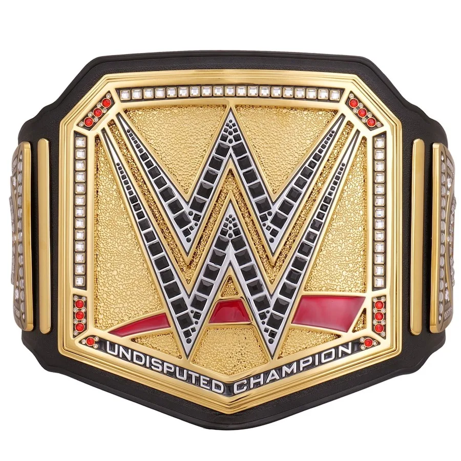 Custom Made Best Selling undisputed championship deluxe Brass 4mm Thick Plates With Glass Stones Wwf Wrestling Championship Belt