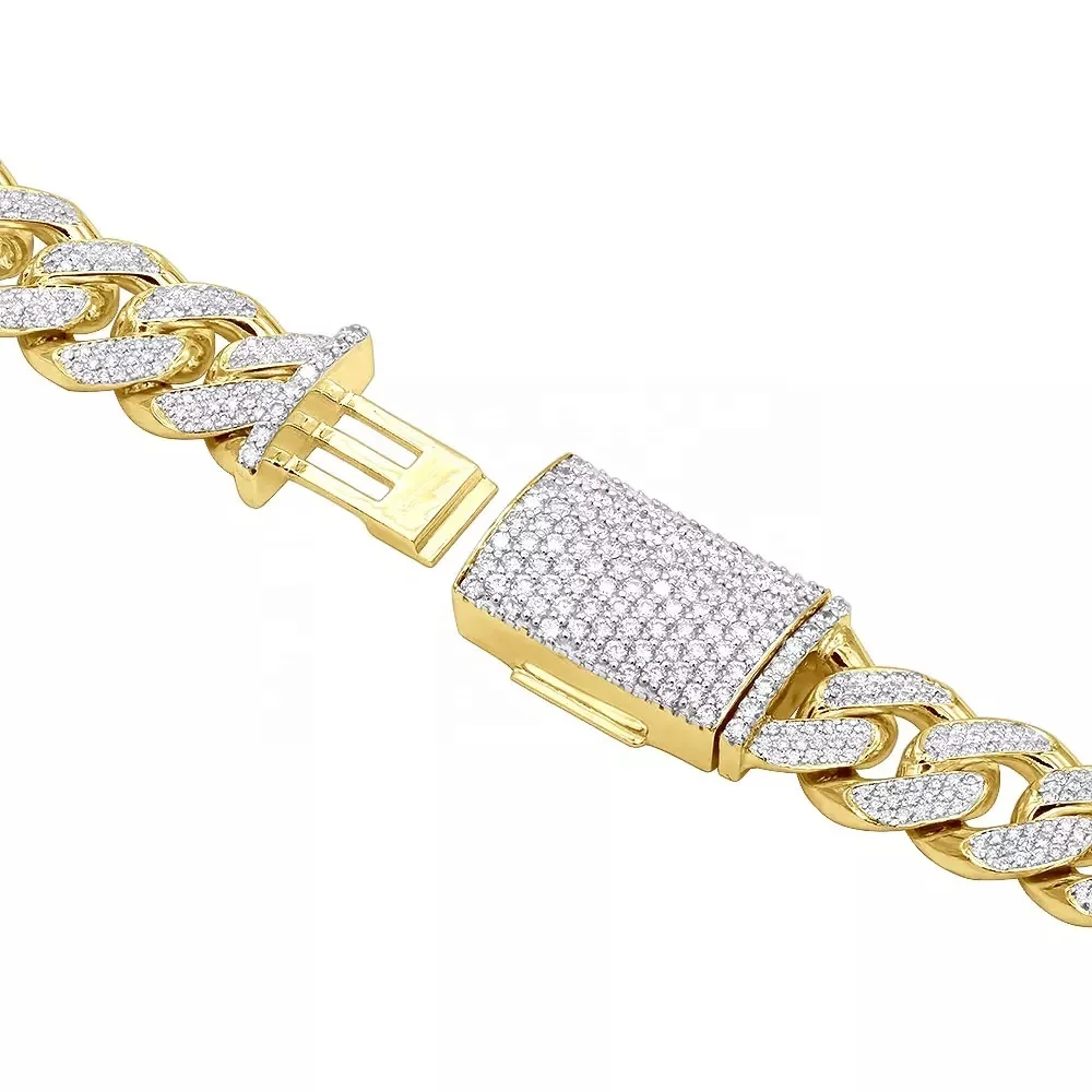 Hot Sale Wholesale Price 10k 14k 18k 22k Solid Gold All mm Size Cuban Link Chain all Size Loose Diamonds Cuban Link Chain