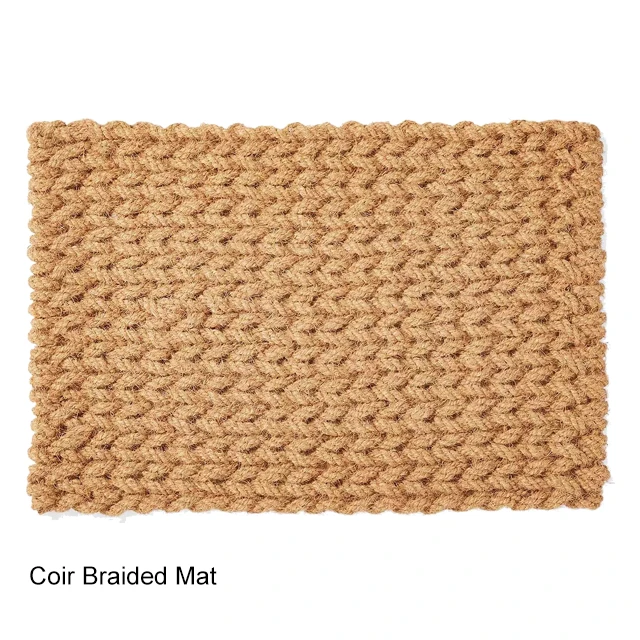 Natural Coir Rope Doormat Long Lasting Rug Anti Skid for Indoor Outdoor Kitchen Home and Office Coir Braided Doormat