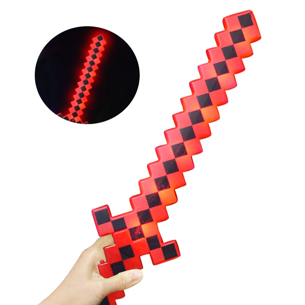 Wholesale LED Pixel Swords Luminous Toys for Boys Light-Up Christmas Party Favors Flashing Lightsabers for Kids