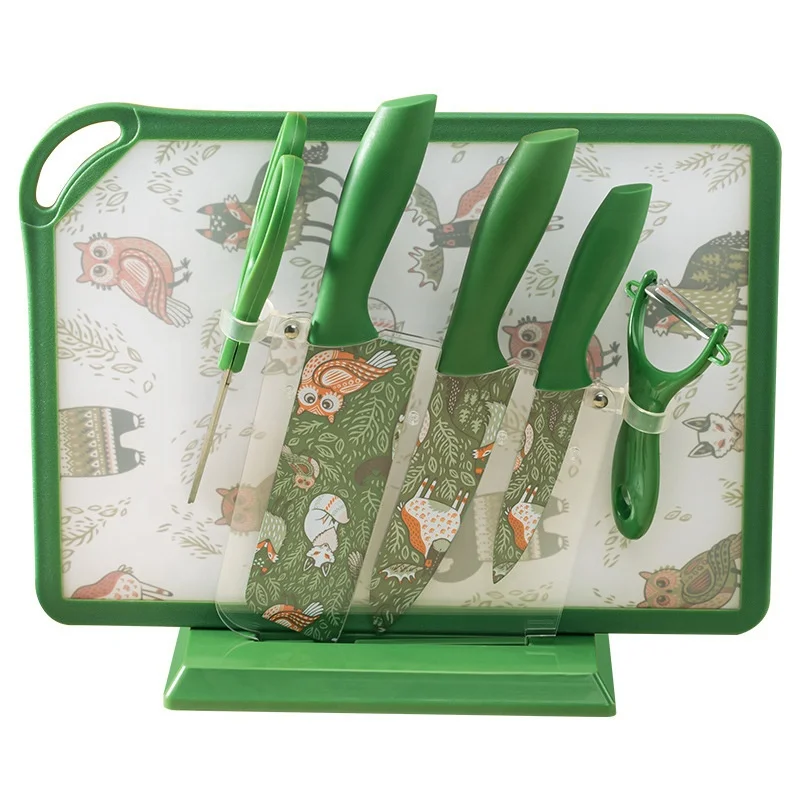 Набор из четырех многоцветных ножей нержавеющей стали антипригарный нож оптовая продажа прямые продажи высокое качество для женщин идея подарка