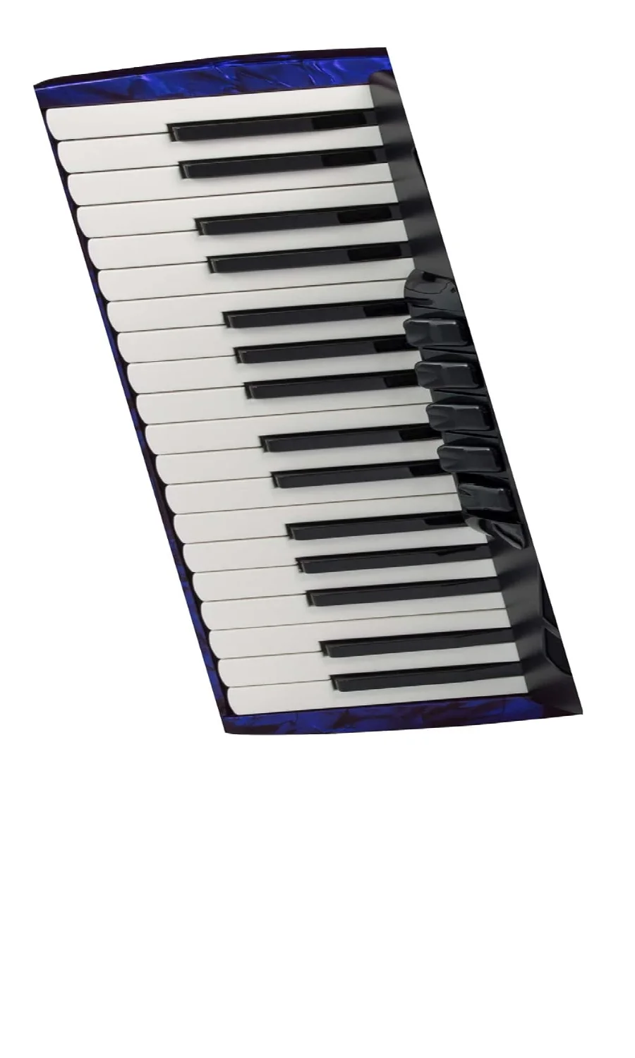 Affordable New Bravo-III 72 Chromatic Piano Key Accordion Pearl Dark Blue For Sale