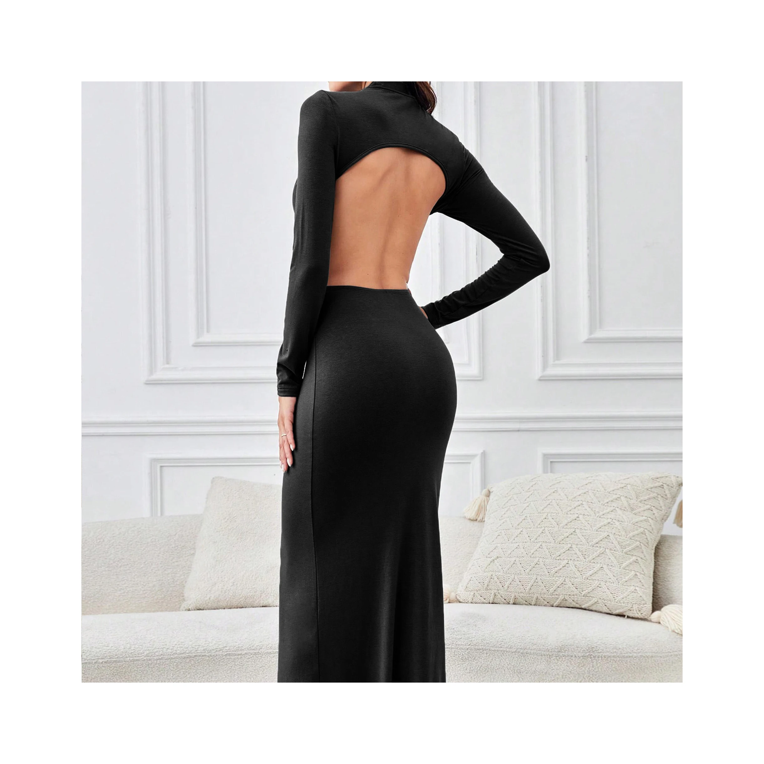 Dresses Latest Style Women Chiffon Summer Casual Long Sleeve Printed Dresses in high quality suitable price