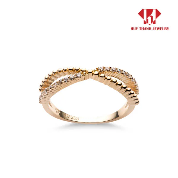 Custom Gold Ring Jewelry Rings Jewelry Jewelry Manufacturer NPTB269 HTJ Brand - Vietnam Engagement Women 14k Solid Gold