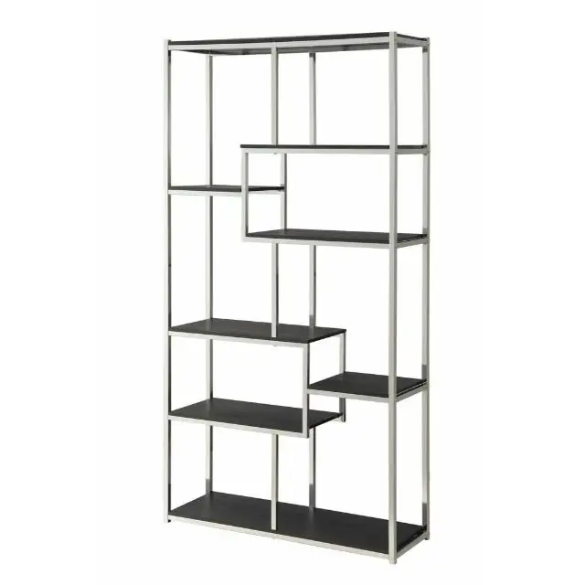 Industrial Wall Mount Metal Iron Pipe Shelf Bookcase Open Bookshelf Home Floating Storage Book Shelves