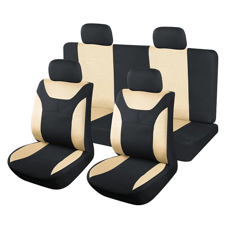 Best selling classic 9-piece polyester car seat cover dirt resistant seat cover