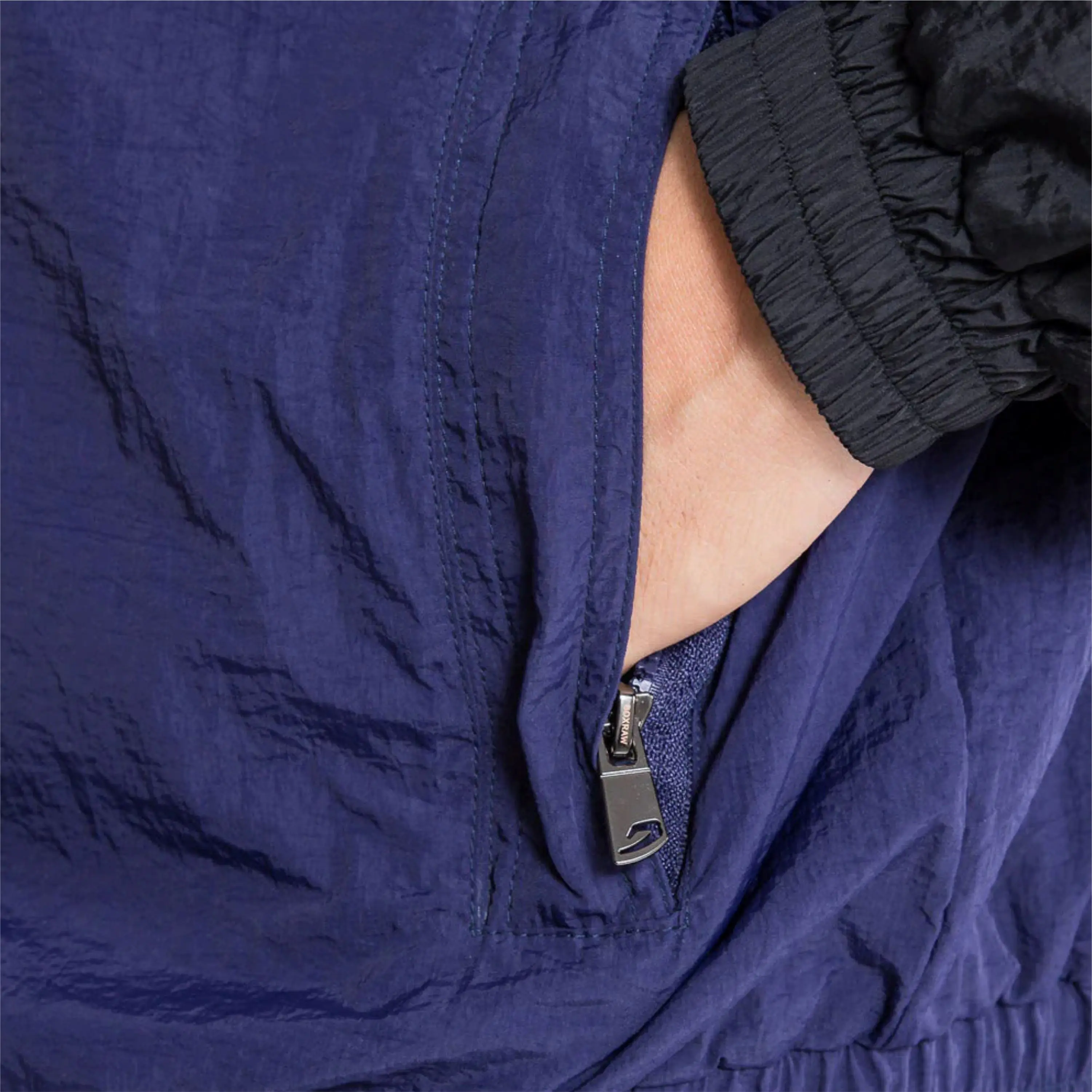 Fashion Windbreaker Track Jacket for Men - Custom Colorblock with Elasticated Trims, 100% Nylon