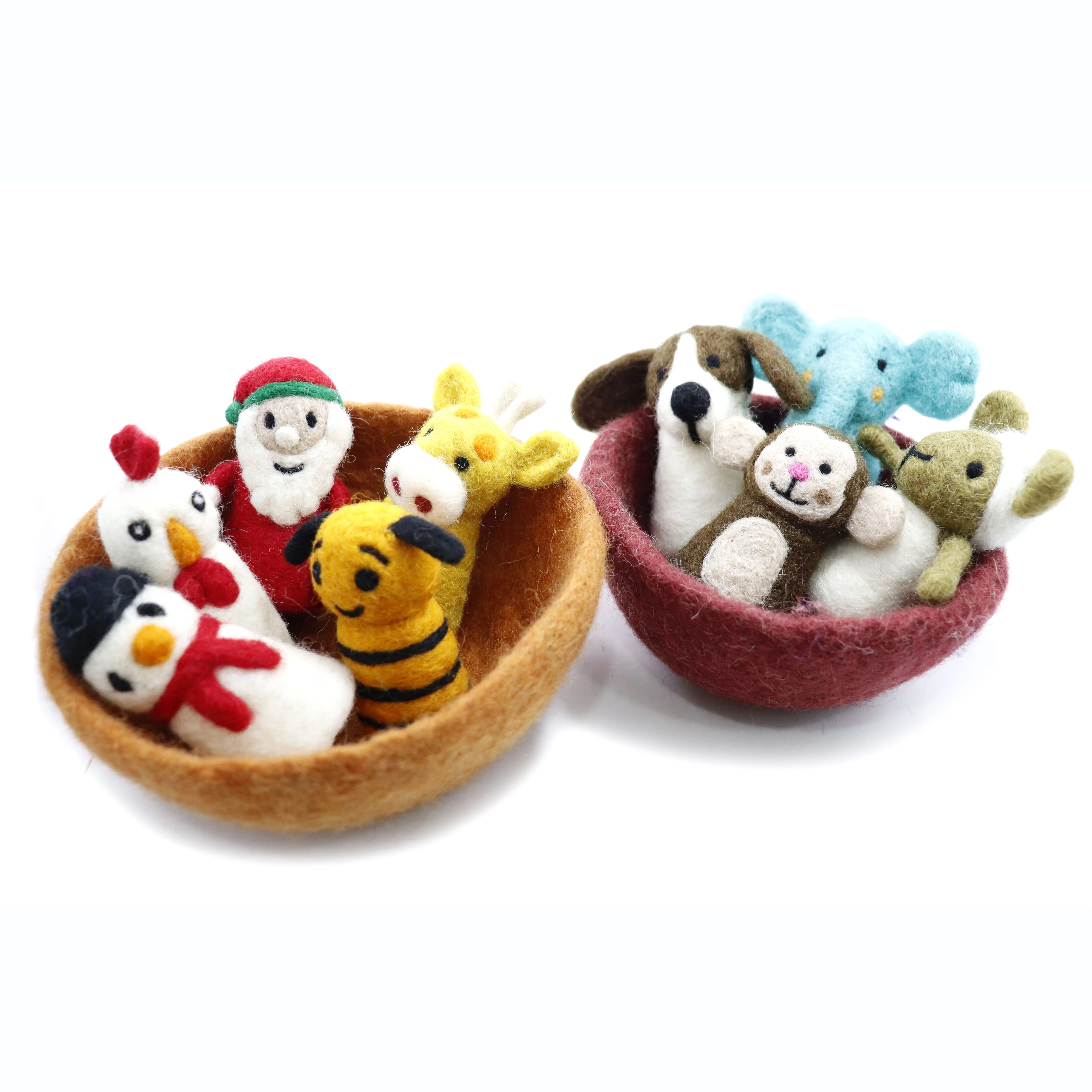 Handmade Felt Finger Puppets for Kids with more designs