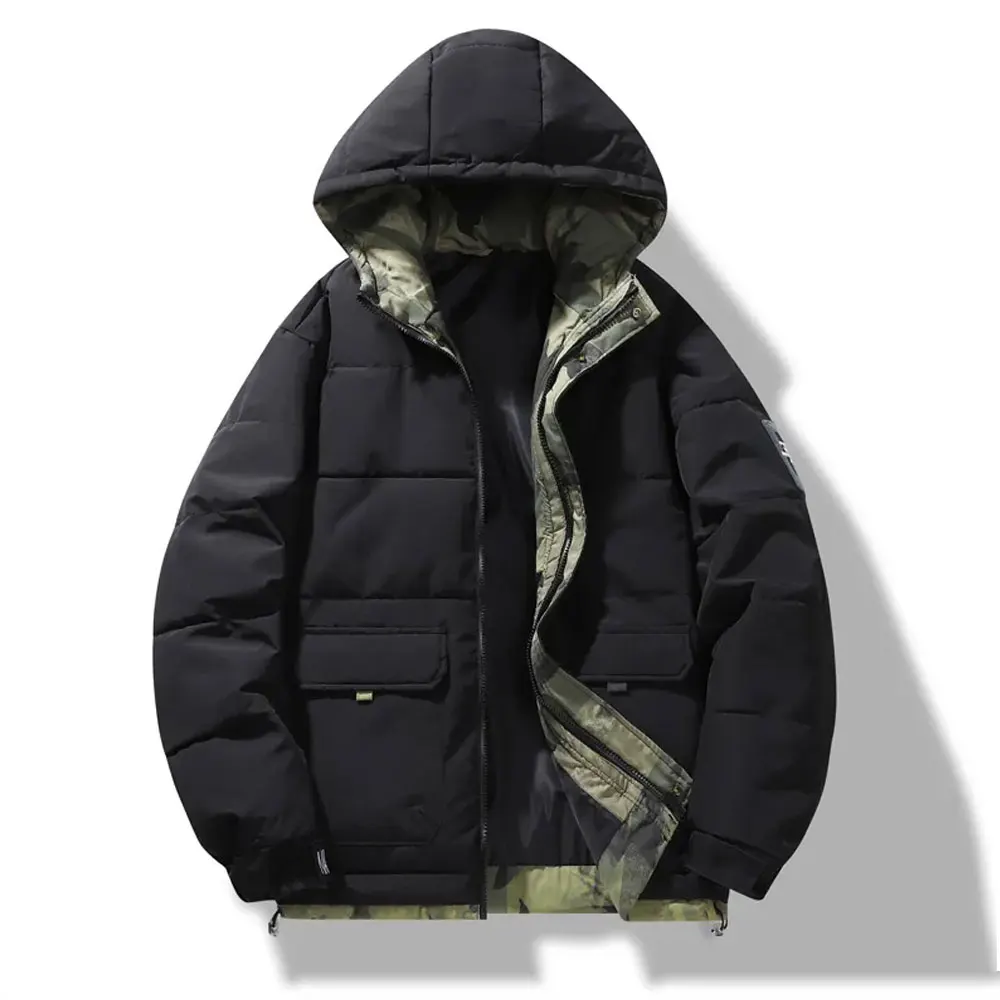 Hot Selling Hooded Windproof Winter Bubble Jacket Streetwear Fashion Oversize Cotton Padded Quilted Outwear Bubble Jacket