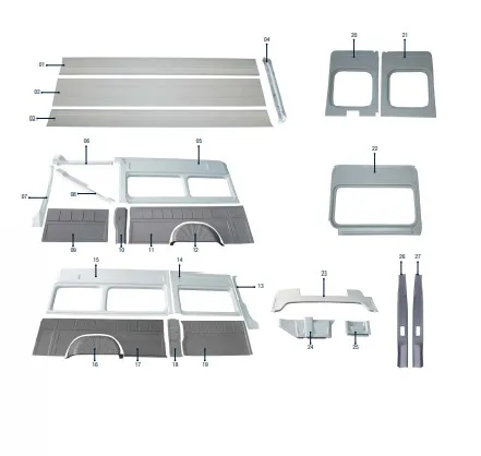 **2023 BOXER JUMPER DUCATO INTERIOR TRIM SET** ** MOST REQUIRED** ABS PLASTIC INTERIOR TRIM SETS FOR CAMPERS, MINIBUSES, BUSES**
