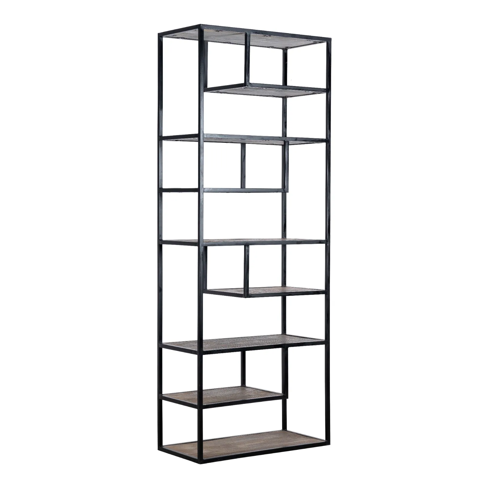 Office Bedroom Kitchen Durable Iron Wooden Multipurpose Storage Rack Display Shelves Handmade Bulk Product