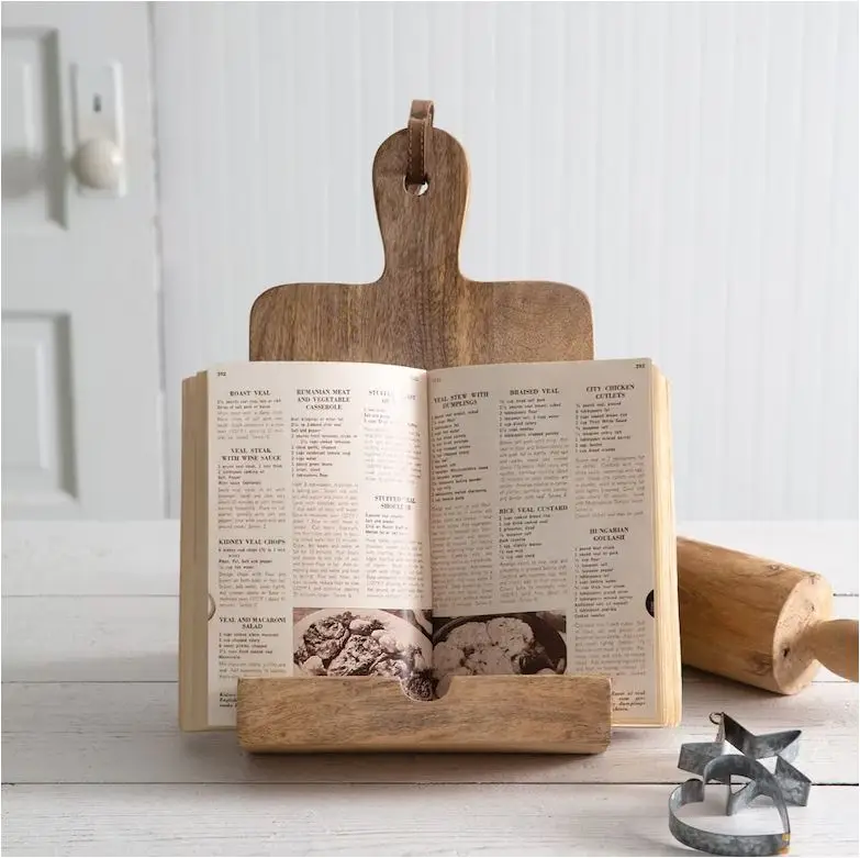 Handmade Wood Book Stand Wholesale Magazine Reading Desk Portable Study for Home Hotel Restaurant Office School Table Ware 2023