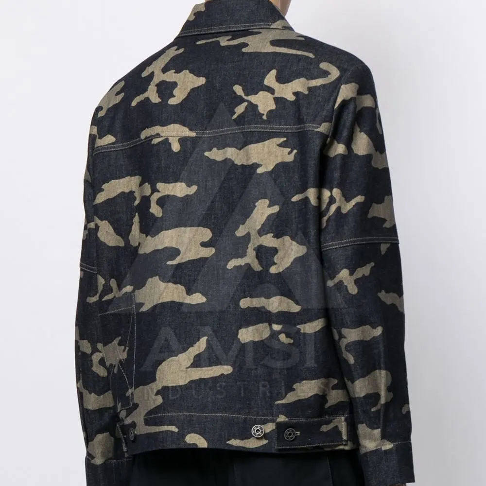 OEM Outdoor Wear Slim Fit Men Jean Jacket Covered Button Up Men Full Sleeves Jeans Jacket In High Quality