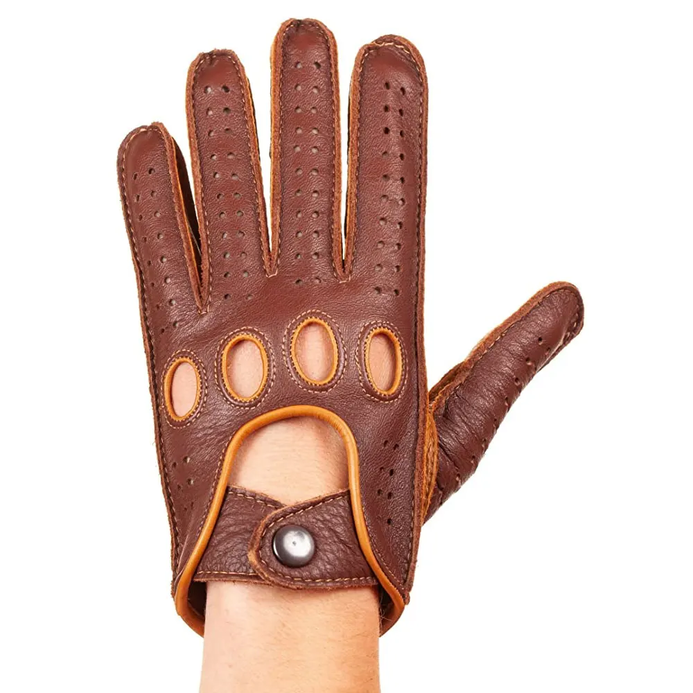Windproof Leather Gloves Outdoor Driving Fashion Design Gloves Plain Oem Adult Custom Made Color Size Driving Gloves