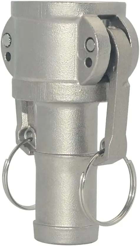 SS Type C Cam and Groove Fitting - 1Male NPT Hose Fitting Includes Camlock Gasket Fitting