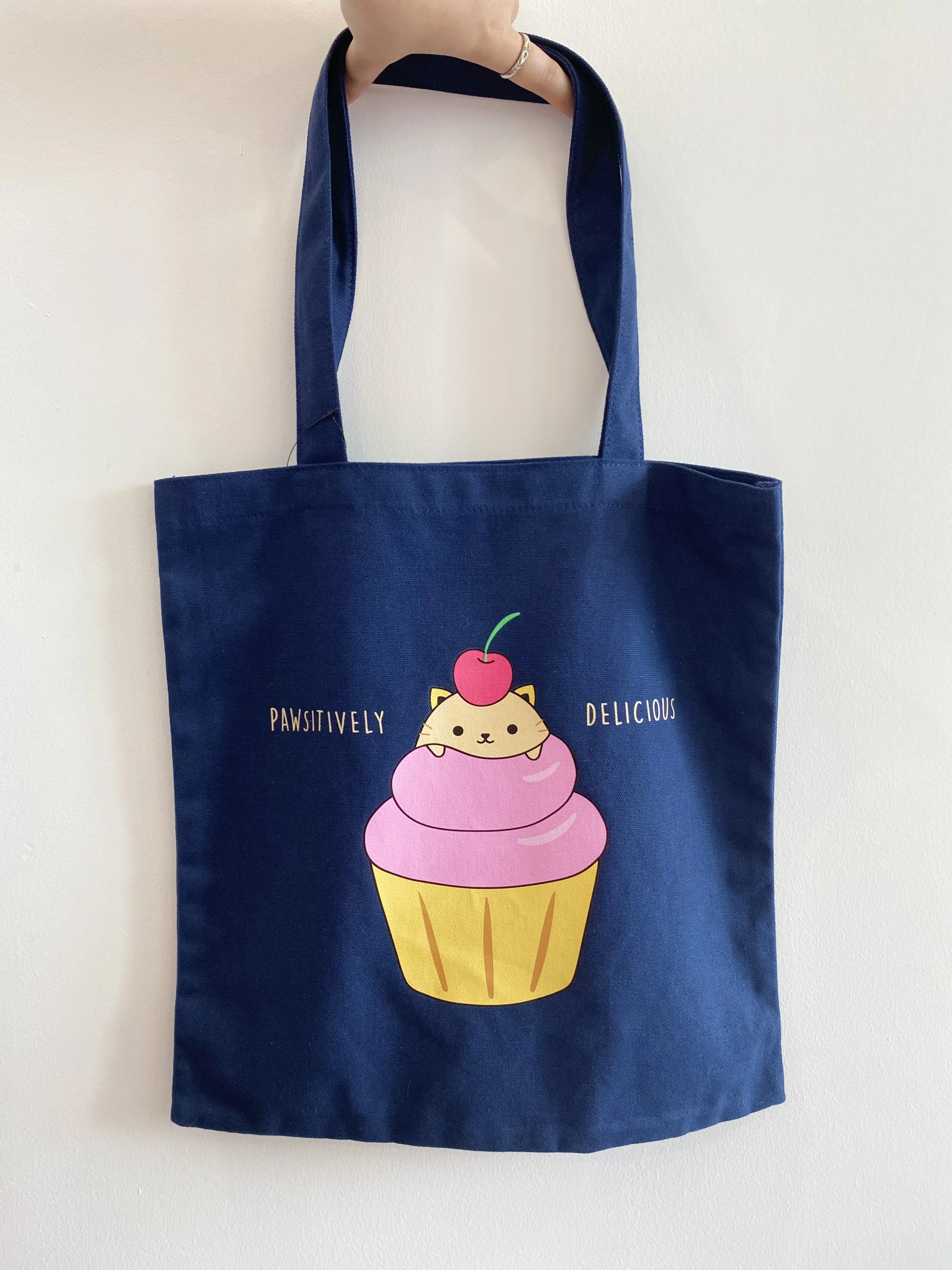 Wholesale Portable Waterproof Polyester Grocery Bag Reusable Foldable Shopping Tote Bag with Custom Printed Logo Pink CARTOON