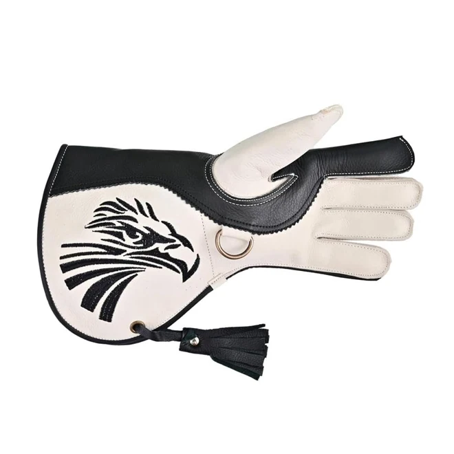 New Design Bird-Handling Falconry Gloves Custom Colors Long High Quality Leather Double Layer Falcon Gloves