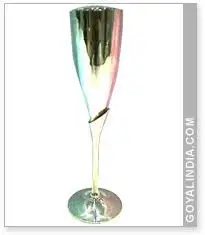 Silver Plated Brass Goblets/ silver wine goblets/