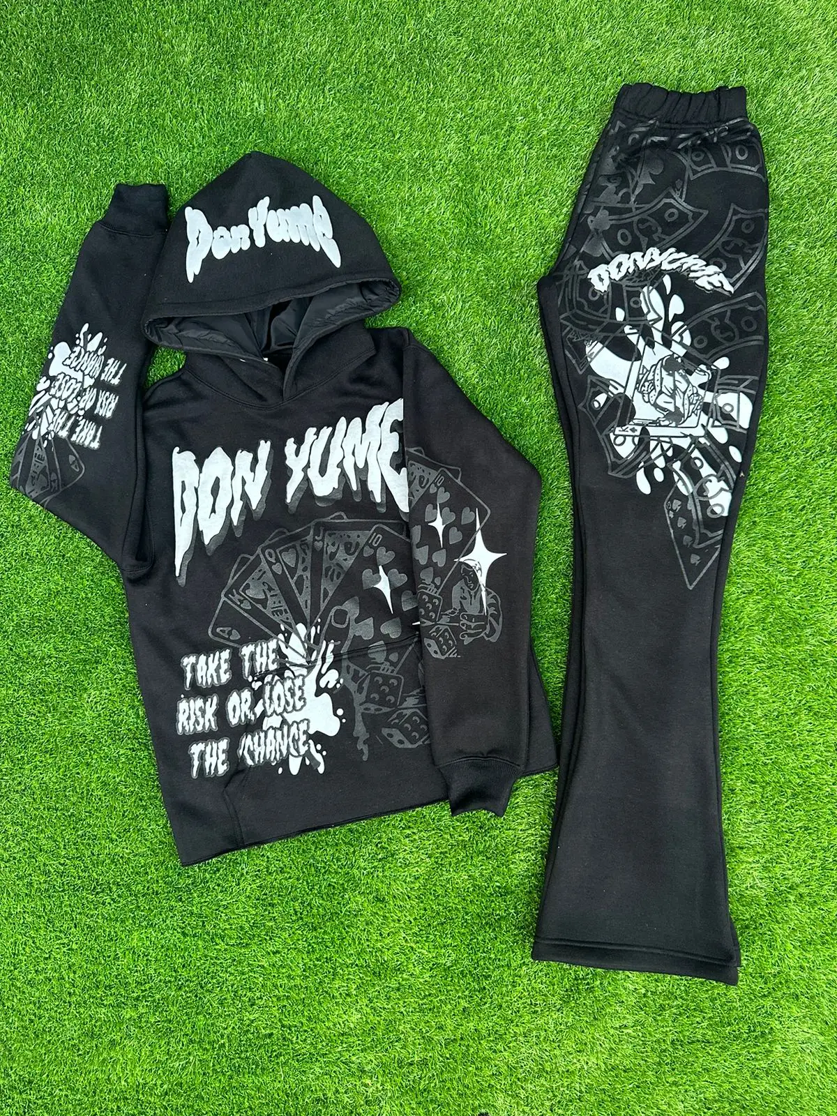 High Quality Heavyweight Acid Wash Tracksuit Vintage Hoodie and Sweatpants Set Custom Design Unisex Acid Washed Sweat Suit