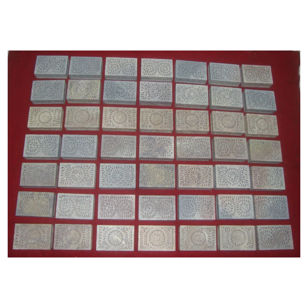 Indian Handicrafts Soapstone Carving Box Assorted Flower Design For Ring And Earring Gifts Boxes For Home Decoration Purpose