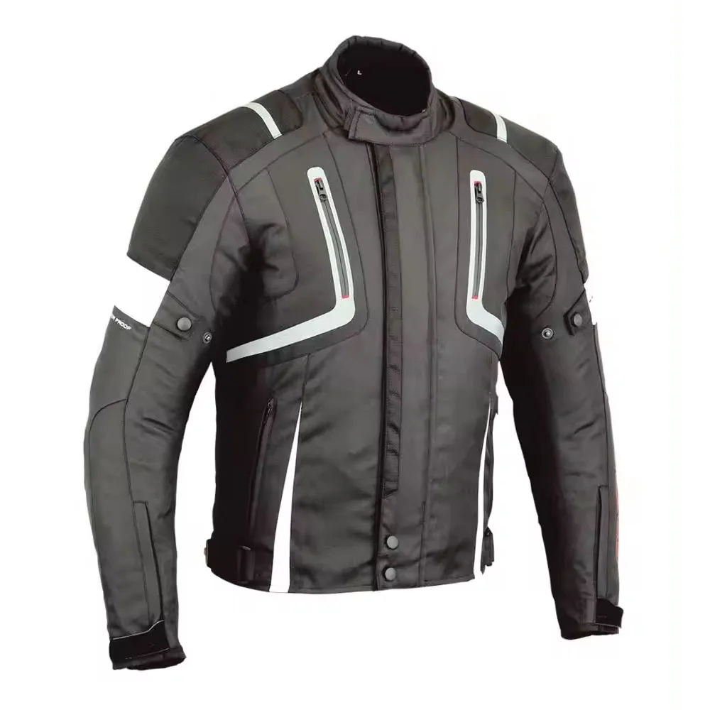 Leather Motorcycle Jacket with Armor for Men Cafe Racer Genuine Leather Jacket for Weather Resistant Riding