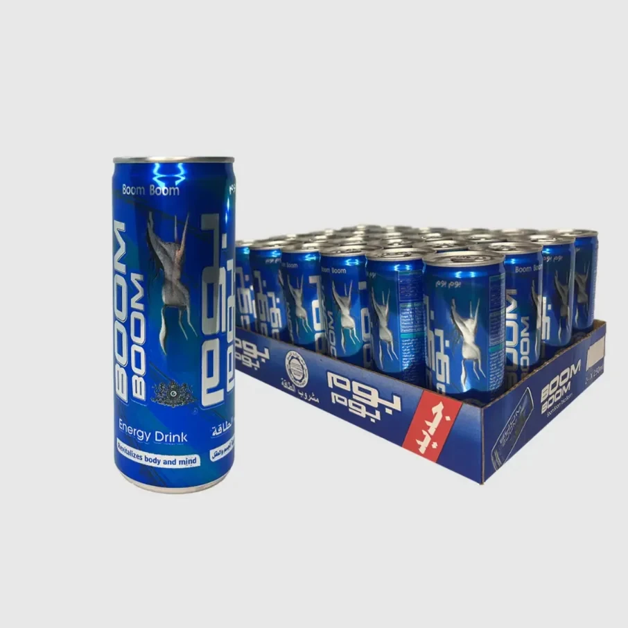 Best Quality Boom Boom Energy Drinks Pack of 24 Bulk Sale Wholesale Supplier Ingredients Water Ginseng Sugar Boxes/Cans/Bottles