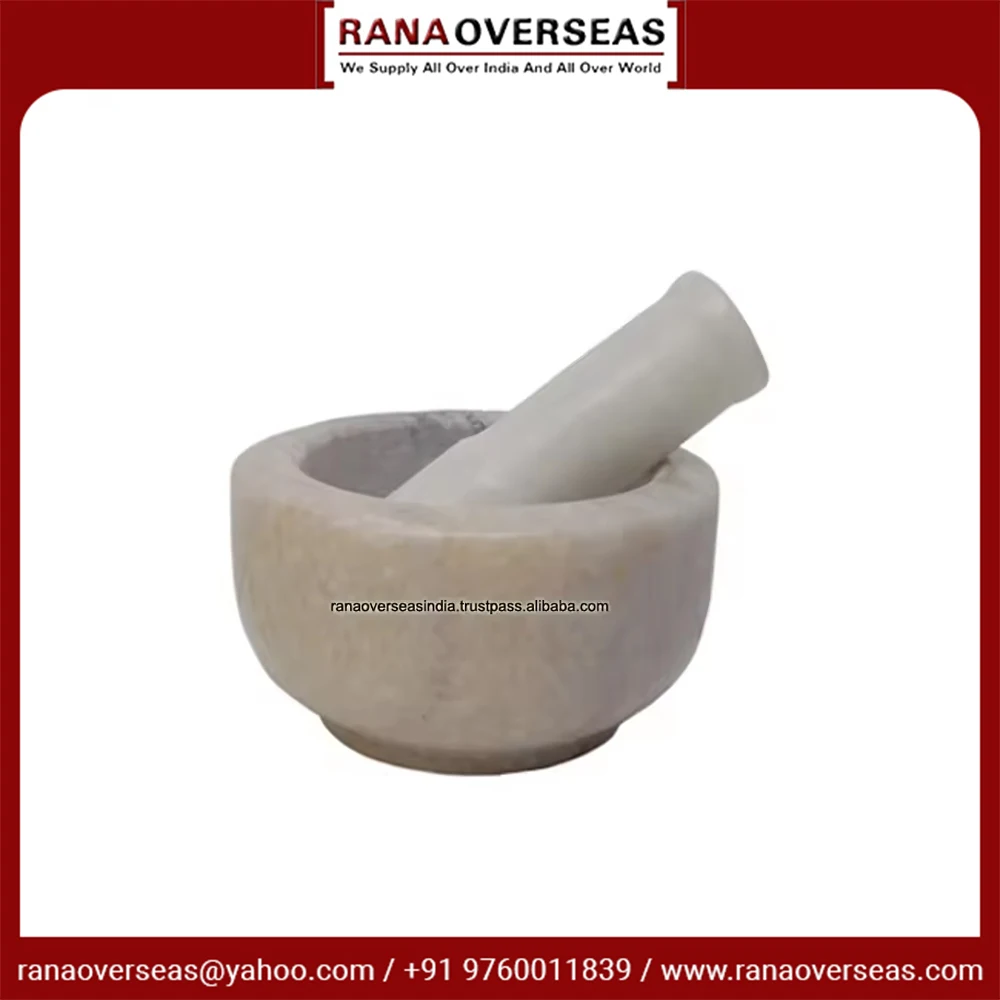 Hot Selling Factory Wholesale Soapstone Motor and Pestle Set for Spices Medicine Pulses Seeds Grinder at Good Price