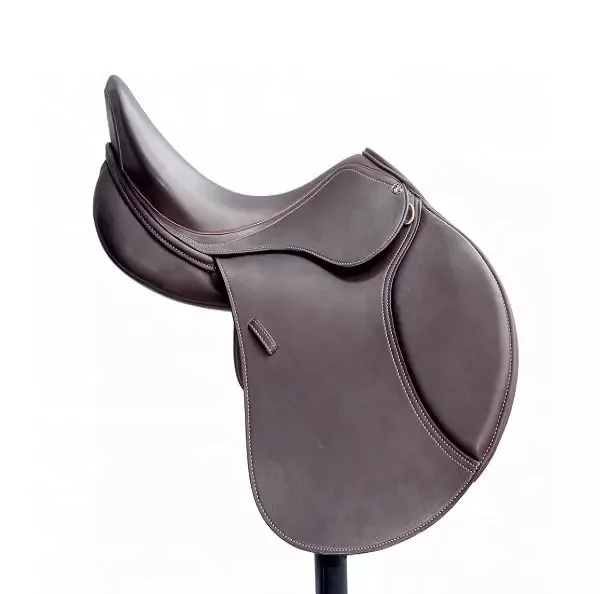 Wholesale Equestrian Horse Saddlery Goods Genuine Leather Equestrian Horse Riding Dressage Saddle For Sale
