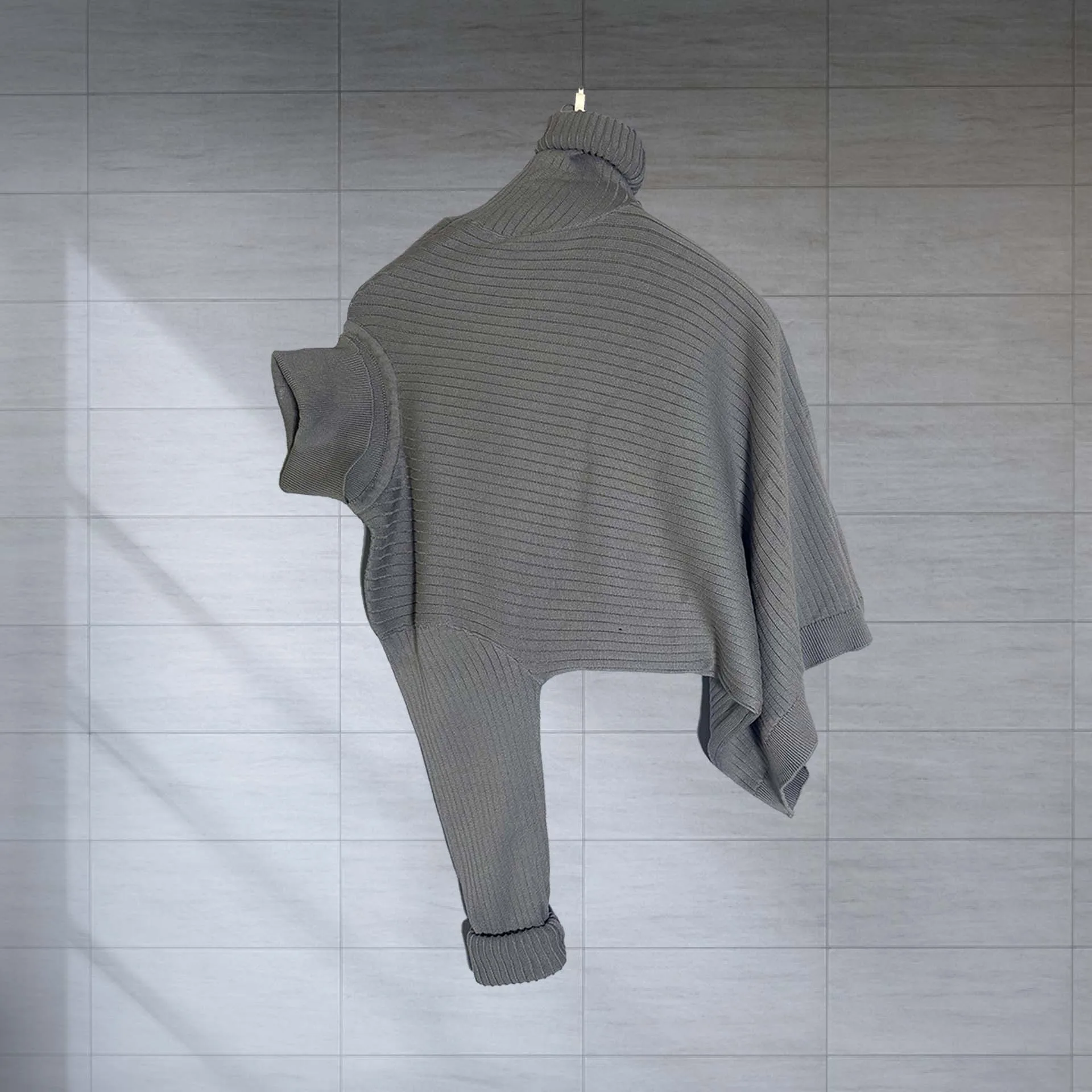 Buy Standard Quality Cotton Knitted T-shirt with Full Sleeve and Round Neck Slim Fit Solid Flat Knit Sweater for Sale