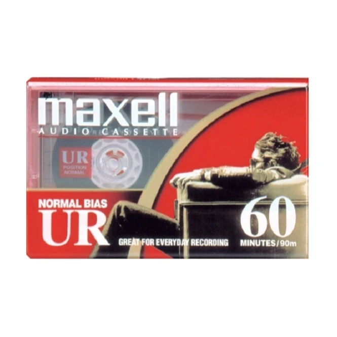 Maxell UR-60 Blank 60-Minute Audio Cassette Tape 109010