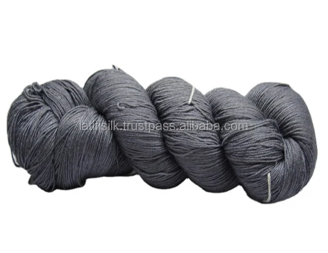Spun silk yarn Free Design Logo Strong Nature Pure Silk Thread Ring Soft Embroidery OEM Customized Fancy Anti Dye Technics