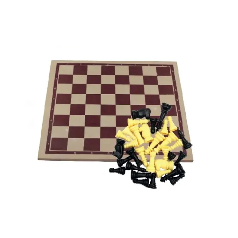 Budget Wooden Chess Set with Durable Plastic Pieces Custom Logo Low Price Made in India for Sports & Entertainment