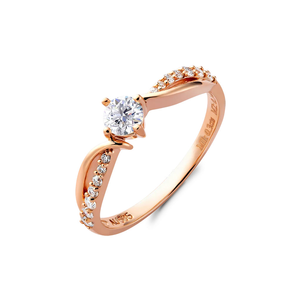 Hot selling Korean style classic 14k gold engagement ring for women moissanite gemstone customized Vietnam Manufacturer NDINO237