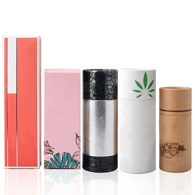 Customized 1oz 2oz 3oz 4oz Serum Essential Oil Glass Dropper Bottle with Paper Box Tube for Cosmetic Packaging