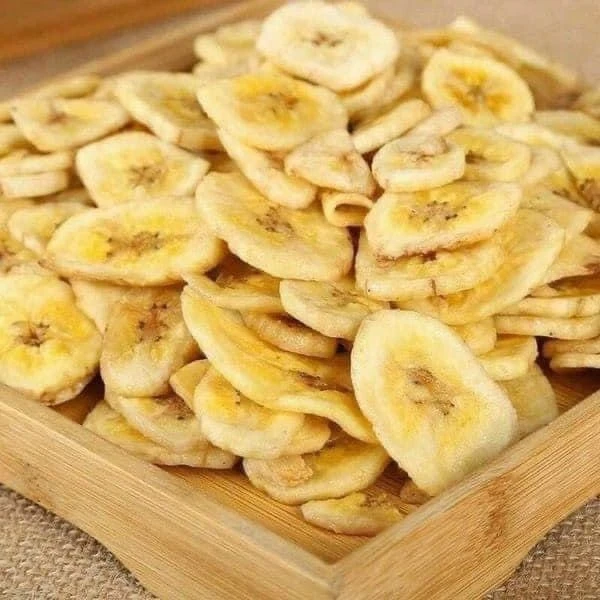 Healthy Snacks Low Temperature Vacuum Fried VF Crispy Dried Fruit Sweet Taste Hard Texture Dry Dried Banana Chips Bag Packaging