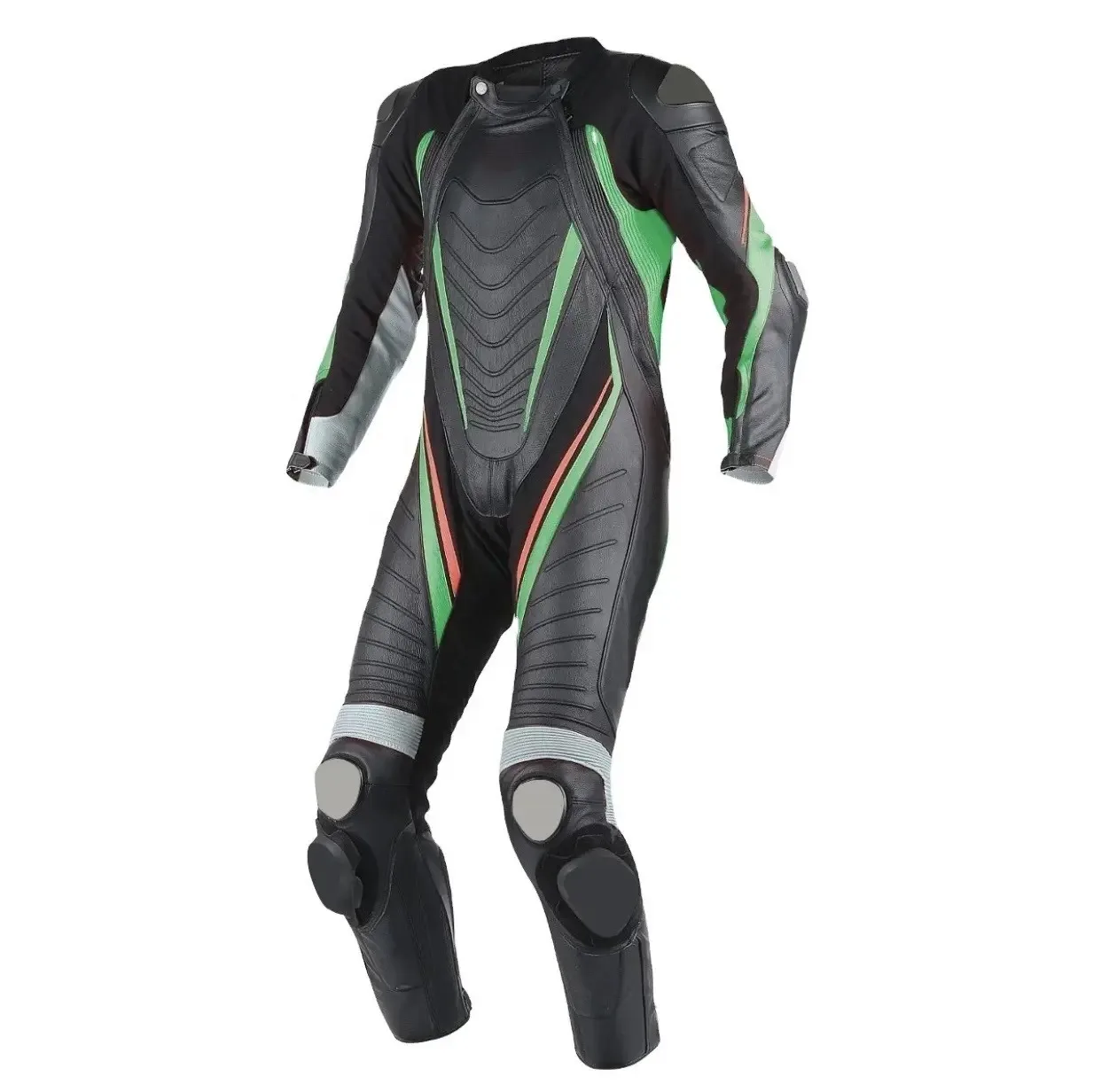 Factory Made Of Genuine Leather Motorbike Suits / Latest Style Racing Men Leather Jackets And Pants For Motorbike Sets