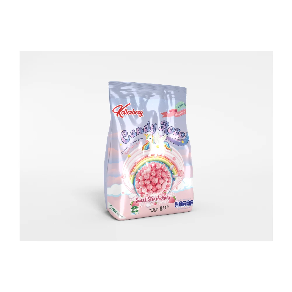 Клубничные шарики, горячая Распродажа, хрустящие сладкие хлопья для завтрака с клубникой из Турции