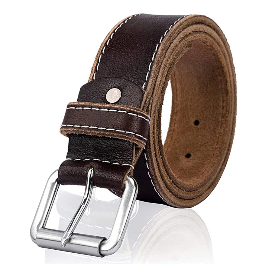 OEM Fashion Good Quality Genuine Printed Your Logo Most Selling Cheap Price New Genuine Leather Belts From Pakistan