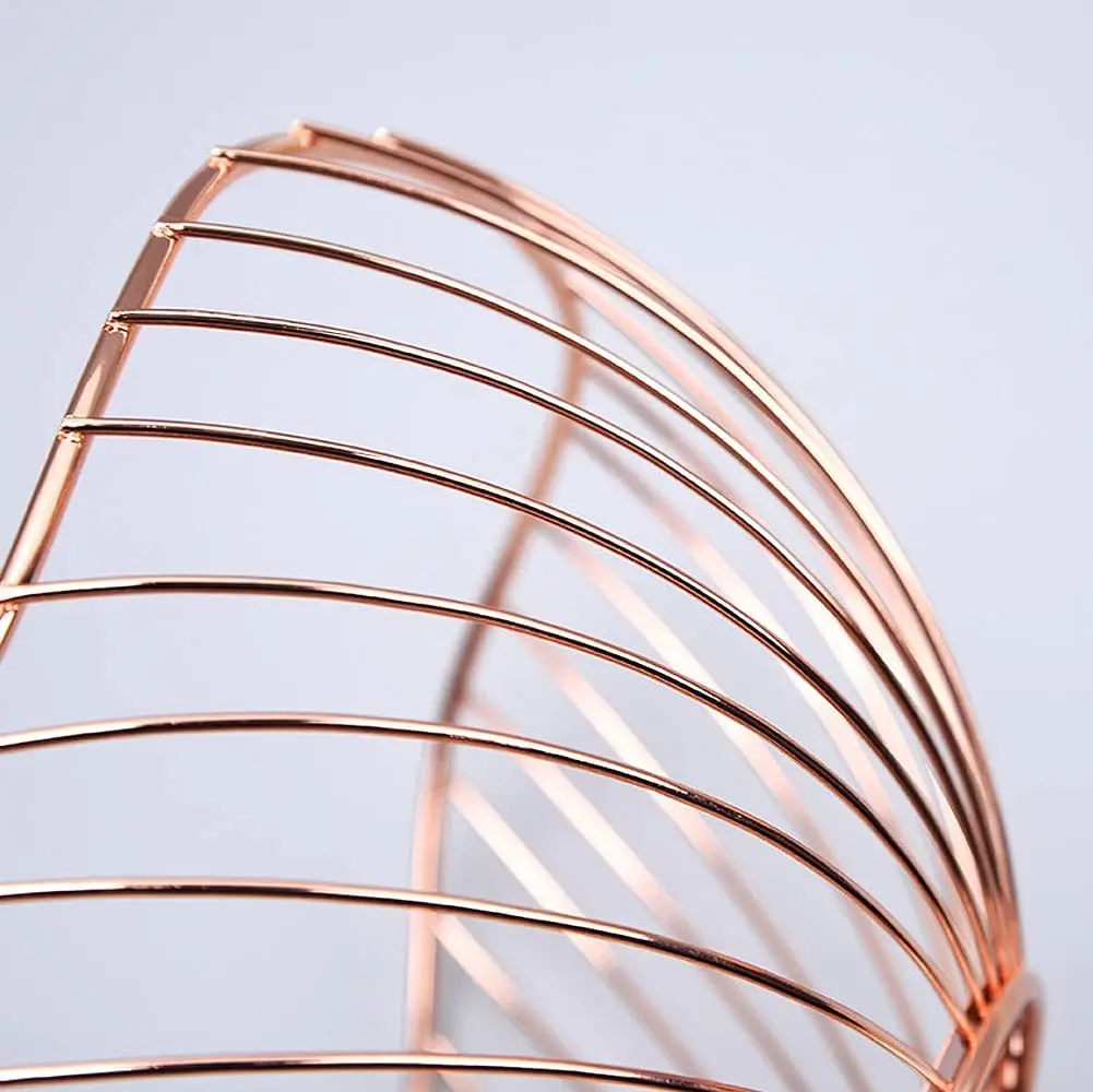 Gold Customized Modern Design Metal Fruits Basket Handmade Iron Table Decor for Home Kitchen for Food Storage Party Occasions